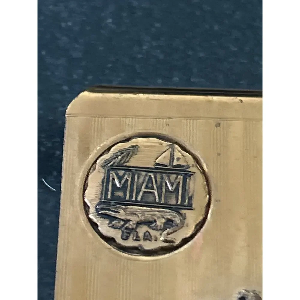Vintage Money Clip - Alligator/Miami emblems